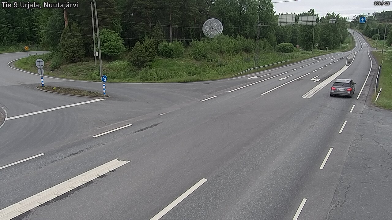 Kelikamerat Kuva Tie 9 Urjala, Nuutajärvi, Urjala, Pirkanmaa