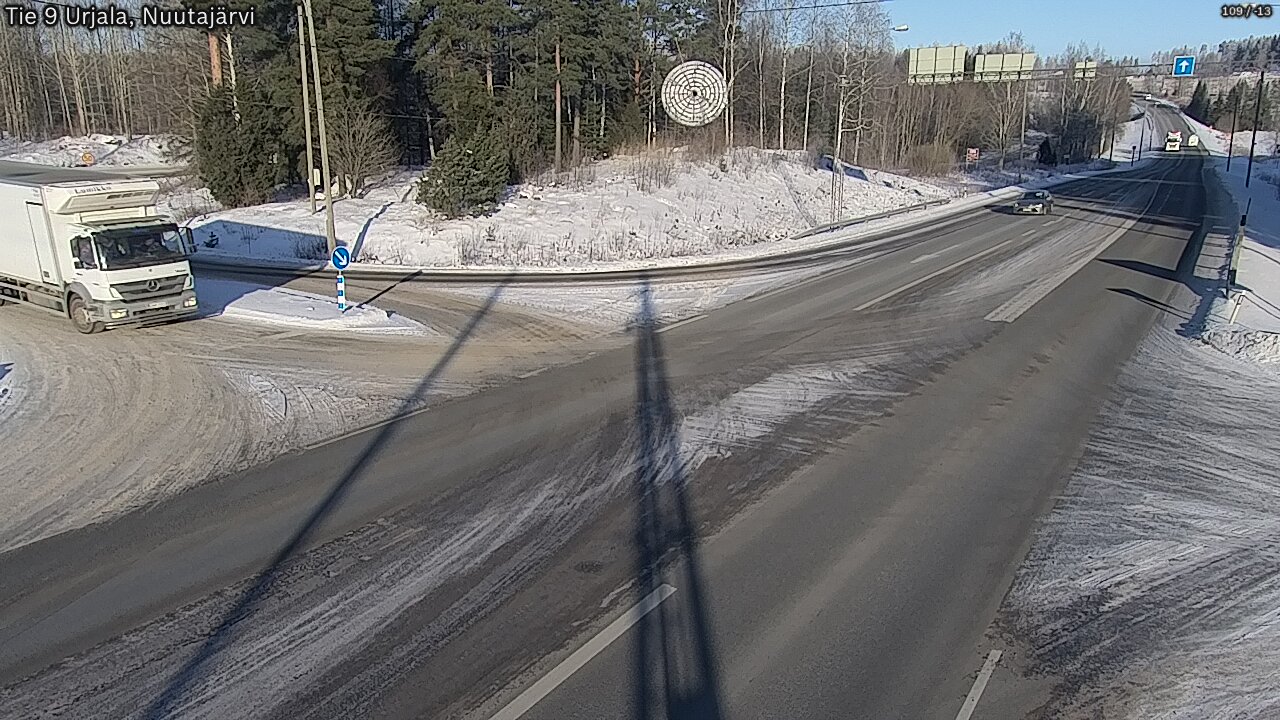 Weather Camera Image Väg 9 Urjala, Notsjö, Urjala, Pirkanmaa
