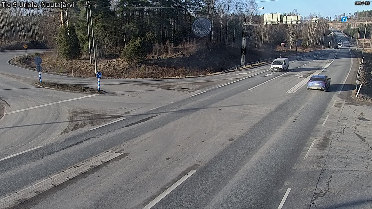 Weather Camera Image Road 9 Urjala, Nuutajärvi, Urjala, Pirkanmaa