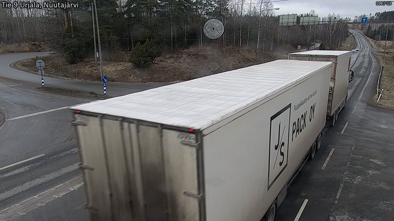 Weather Camera Image Väg 9 Urjala, Notsjö, Urjala, Pirkanmaa