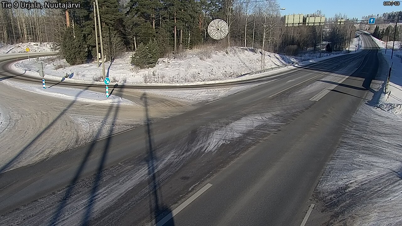 Weather Camera Image Väg 9 Urjala, Notsjö, Urjala, Pirkanmaa