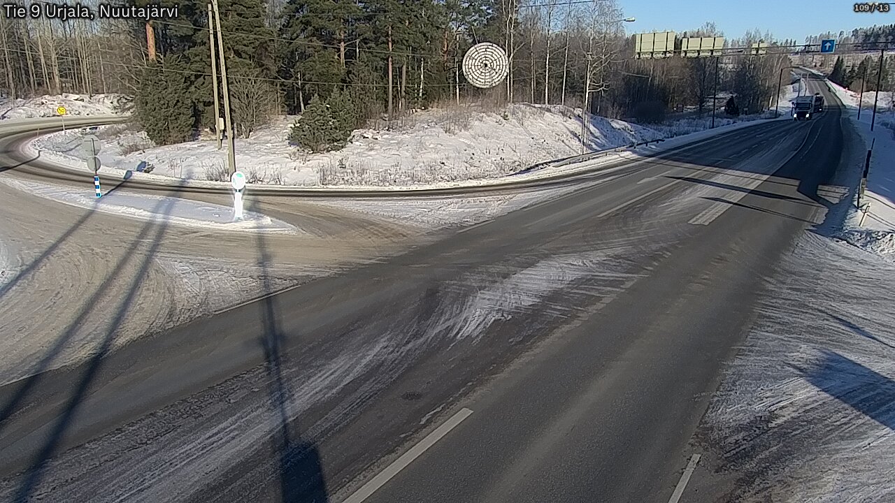 Weather Camera Image Väg 9 Urjala, Notsjö, Urjala, Pirkanmaa