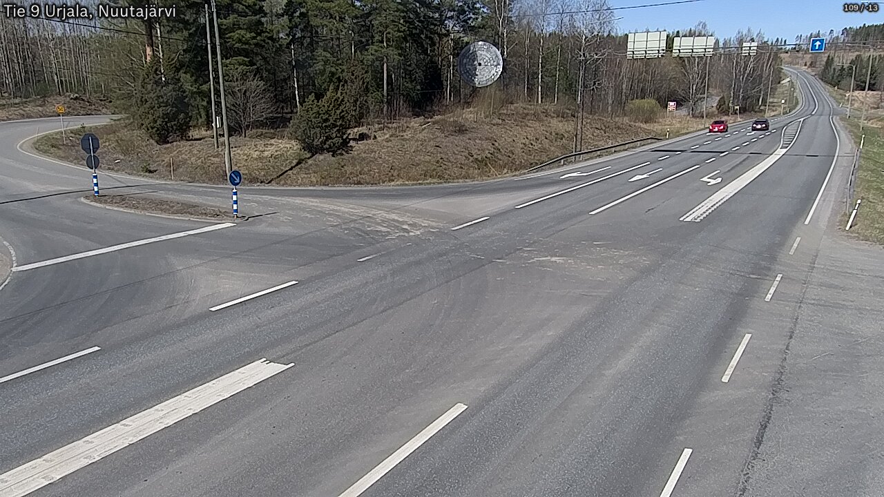 Kelikamerat Kuva Tie 9 Urjala, Nuutajärvi, Urjala, Pirkanmaa