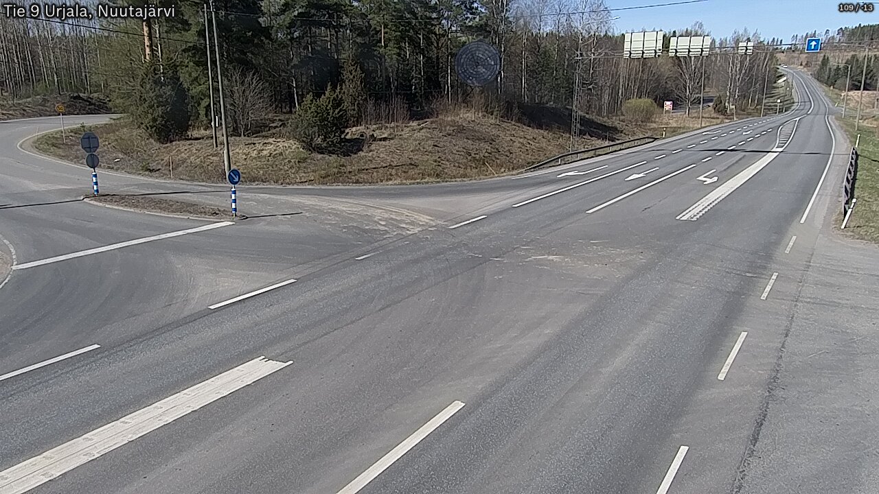 Kelikamerat Kuva Tie 9 Urjala, Nuutajärvi, Urjala, Pirkanmaa