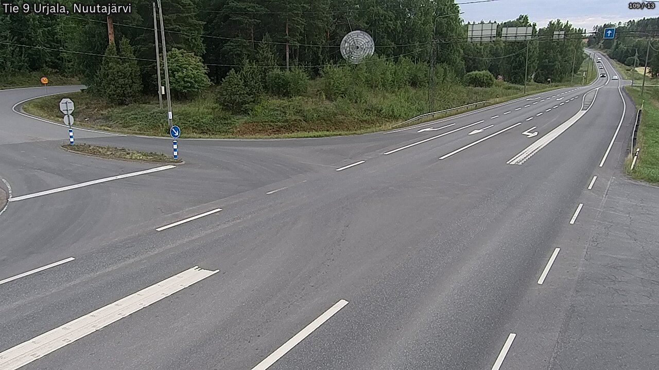 Weather Camera Image Road 9 Urjala, Nuutajärvi, Urjala, Pirkanmaa