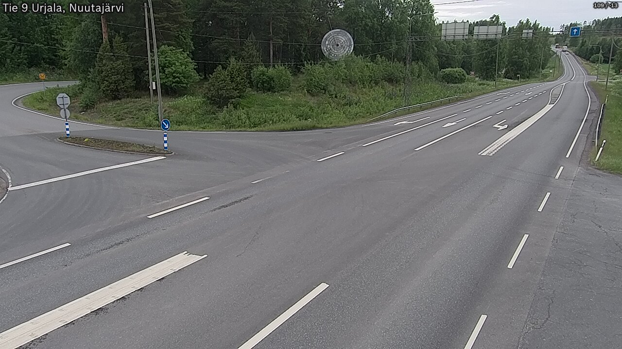 Weather Camera Image Väg 9 Urjala, Notsjö, Urjala, Pirkanmaa