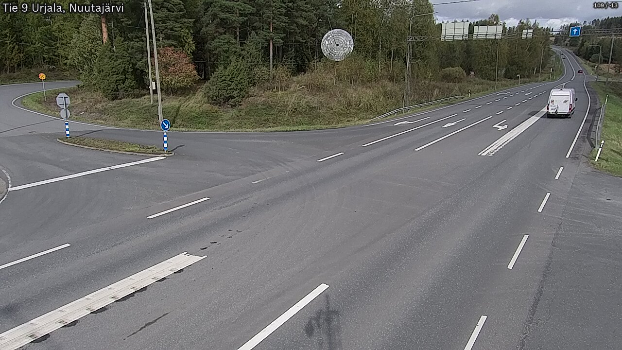 Weather Camera Image Väg 9 Urjala, Notsjö, Urjala, Pirkanmaa