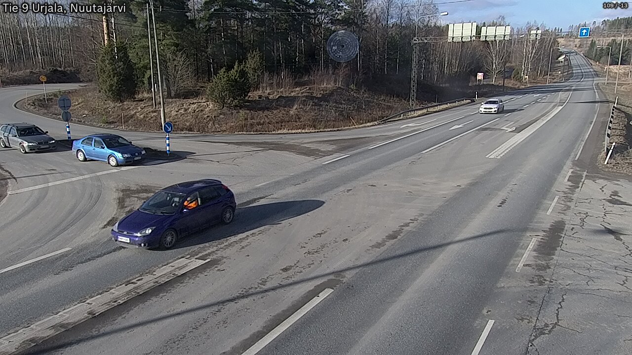 Weather Camera Image Road 9 Urjala, Nuutajärvi, Urjala, Pirkanmaa