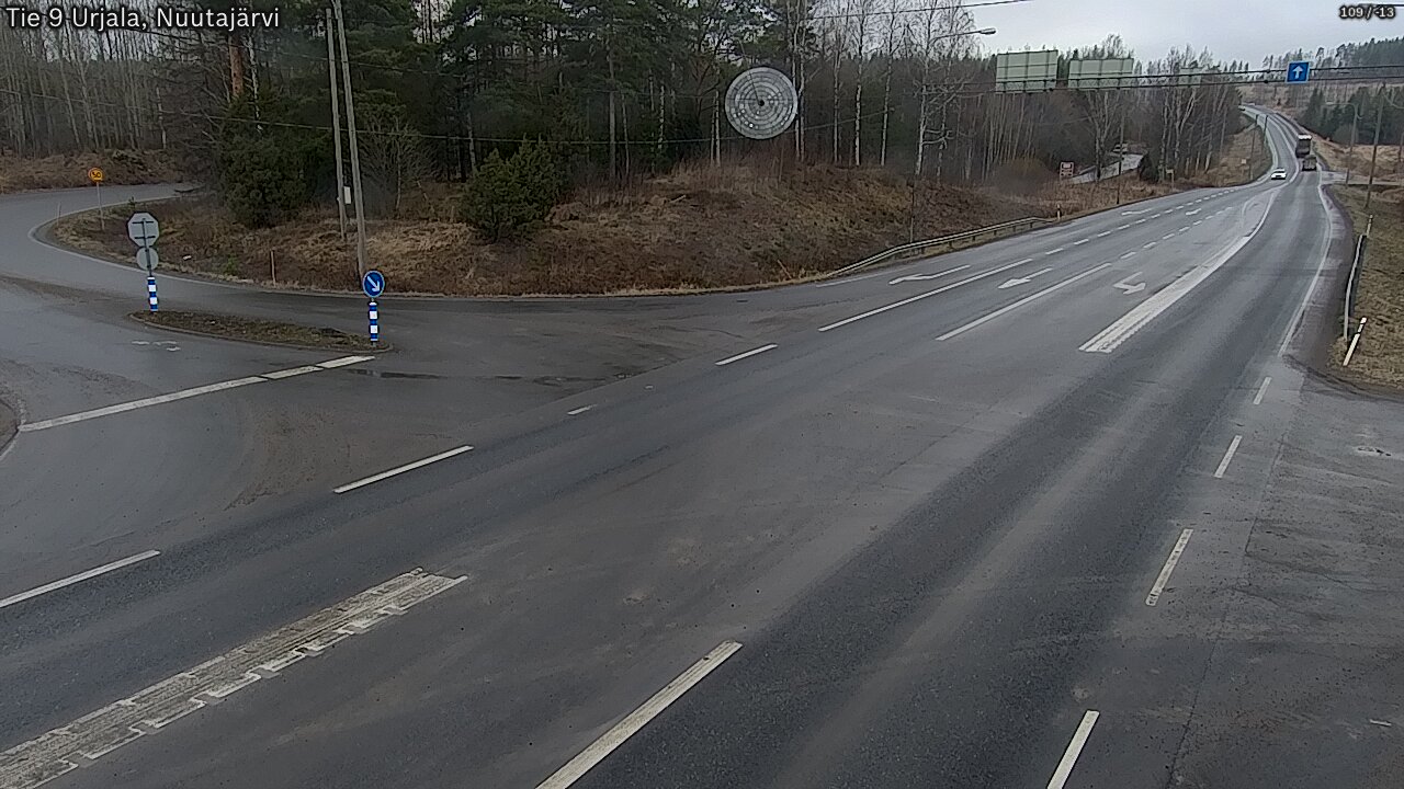 Weather Camera Image Väg 9 Urjala, Notsjö, Urjala, Pirkanmaa