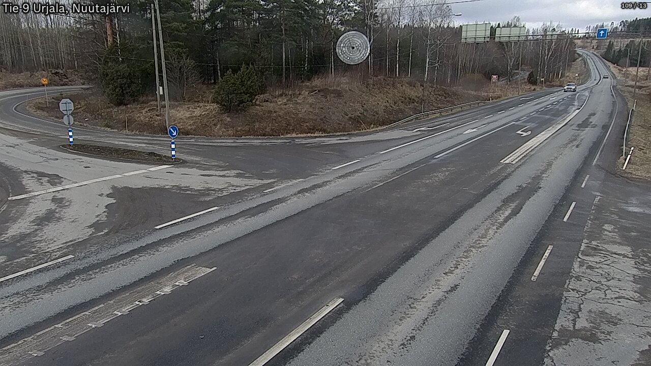 Weather Camera Image Väg 9 Urjala, Notsjö, Urjala, Pirkanmaa