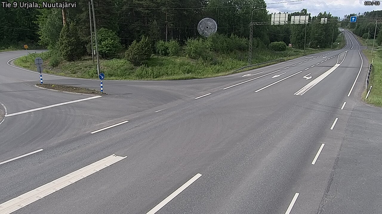 Kelikamerat Kuva Tie 9 Urjala, Nuutajärvi, Urjala, Pirkanmaa