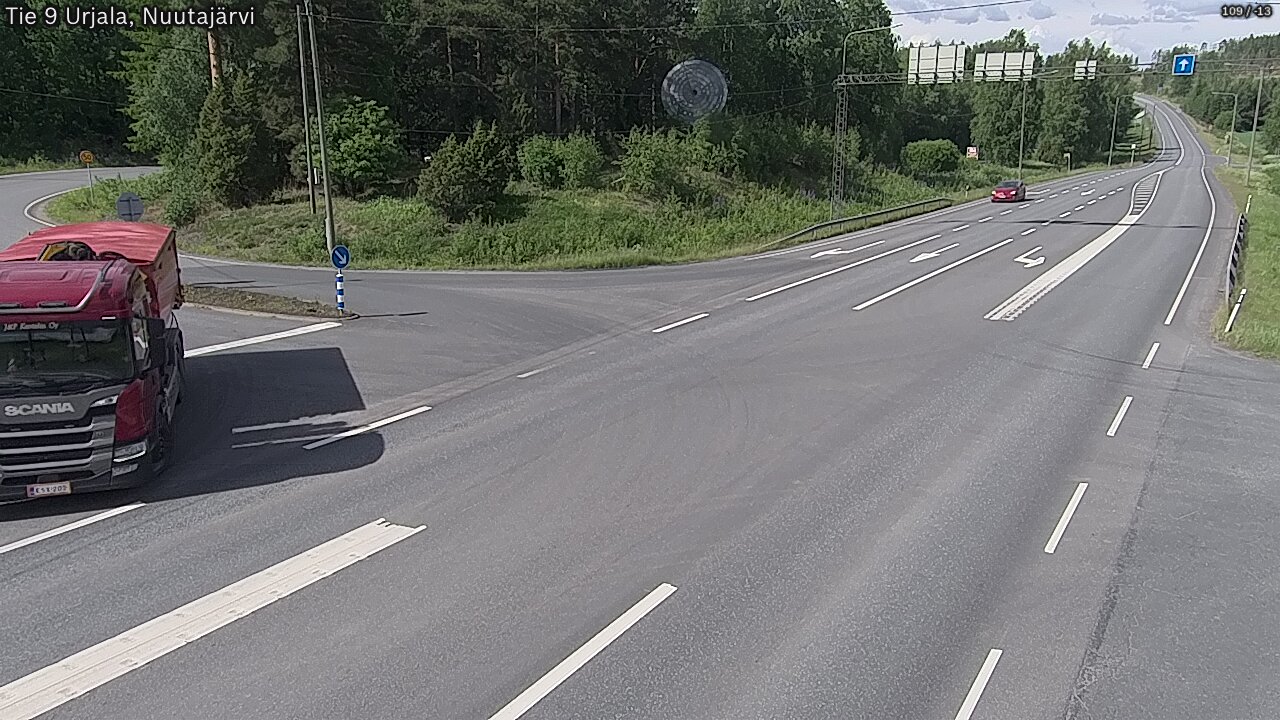 Kelikamerat Kuva Tie 9 Urjala, Nuutajärvi, Urjala, Pirkanmaa