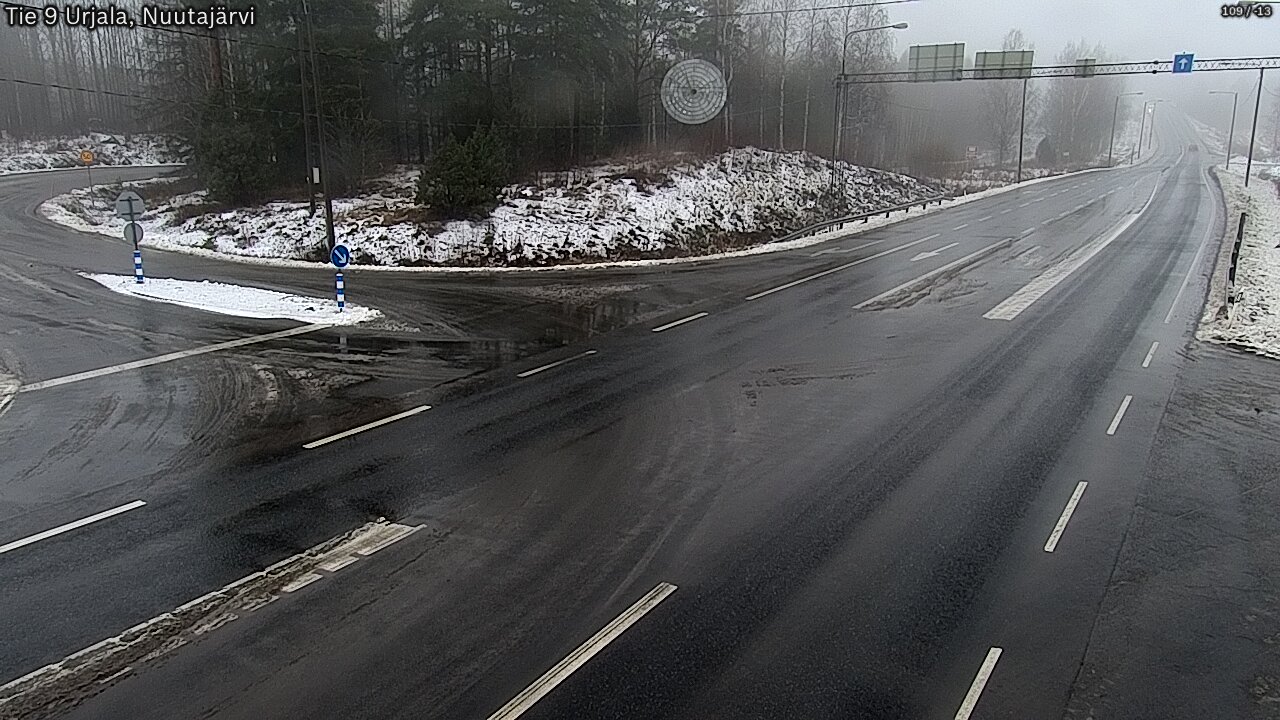 Weather Camera Image Väg 9 Urjala, Notsjö, Urjala, Pirkanmaa