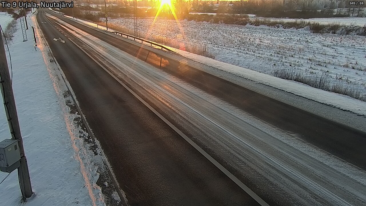 Kelikamerat Kuva Tie 9 Urjala, Nuutajärvi, Urjala, Pirkanmaa