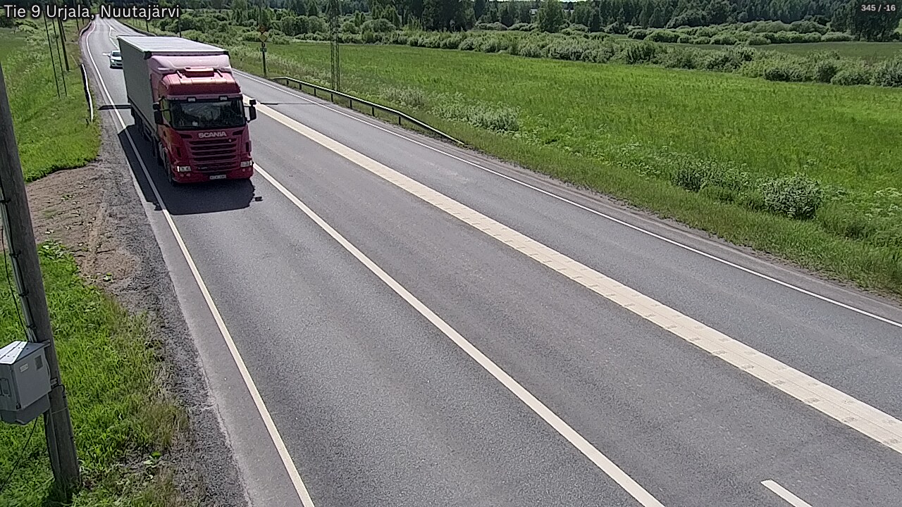 Kelikamerat Kuva Tie 9 Urjala, Nuutajärvi, Urjala, Pirkanmaa