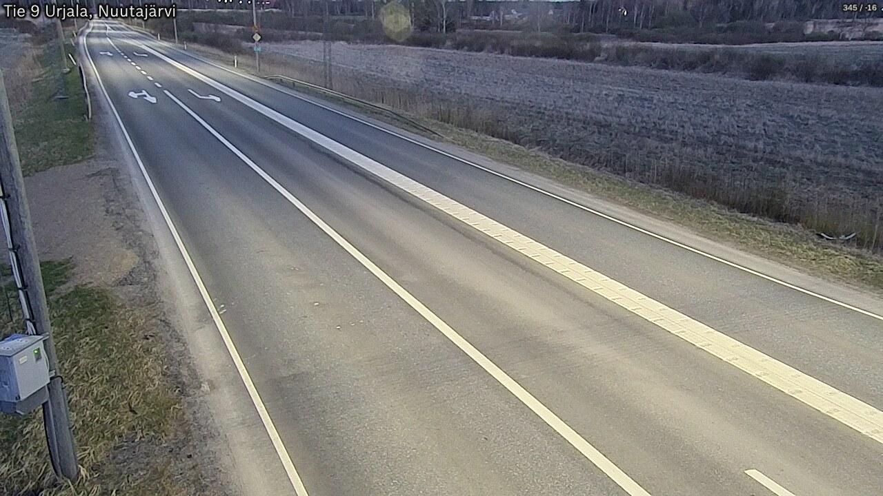 Weather Camera Image Road 9 Urjala, Nuutajärvi, Urjala, Pirkanmaa