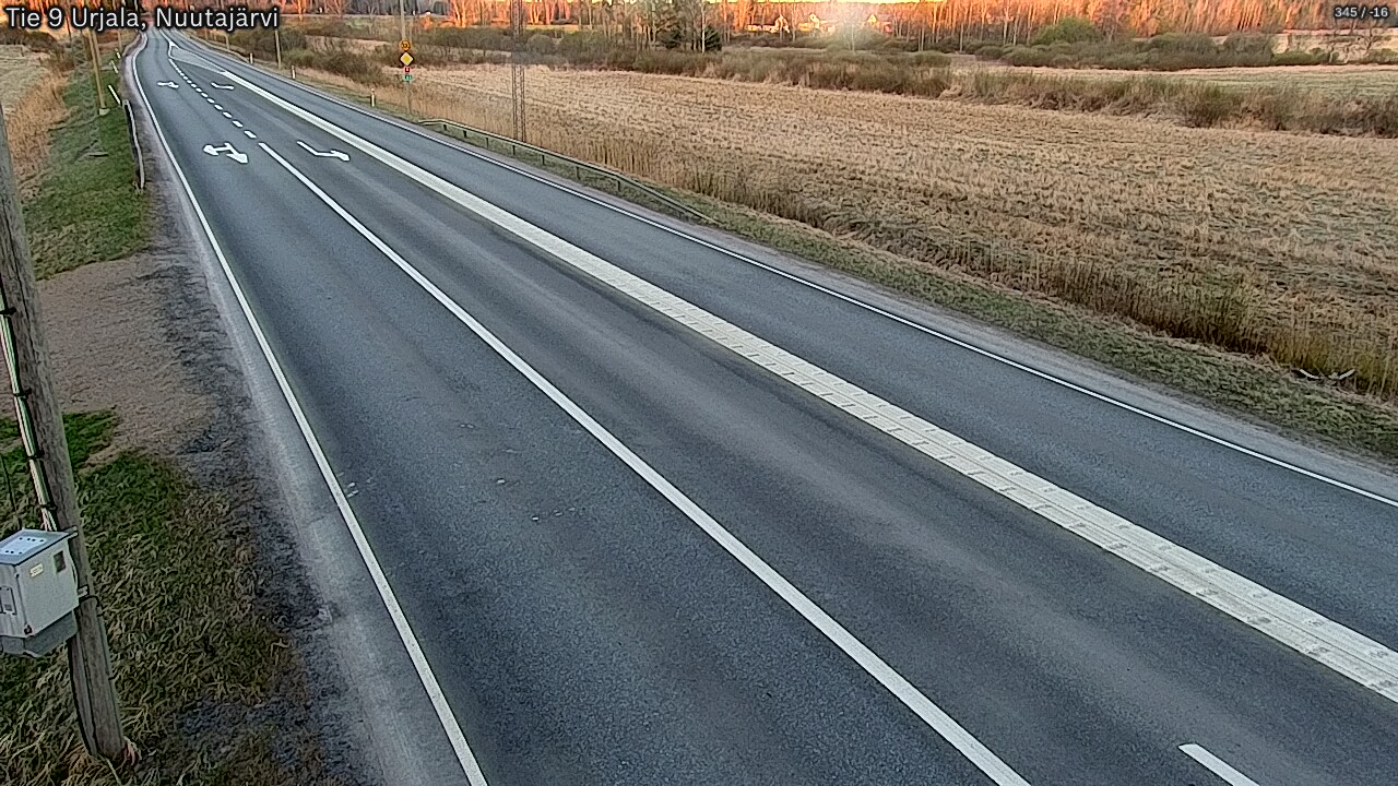 Weather Camera Image Road 9 Urjala, Nuutajärvi, Urjala, Pirkanmaa