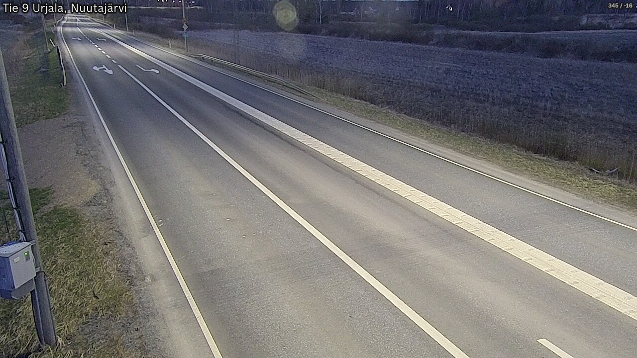 Weather Camera Image Road 9 Urjala, Nuutajärvi, Urjala, Pirkanmaa