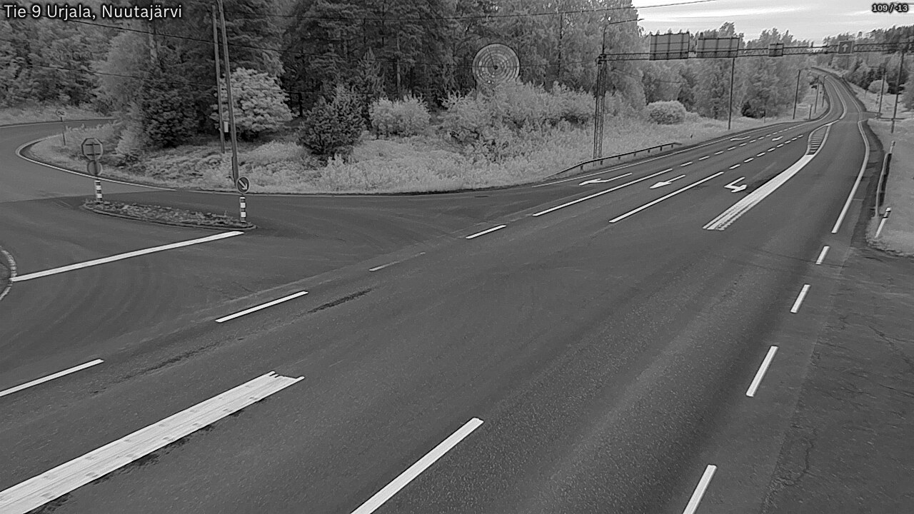 Weather Camera Image Väg 9 Urjala, Notsjö, Urjala, Pirkanmaa