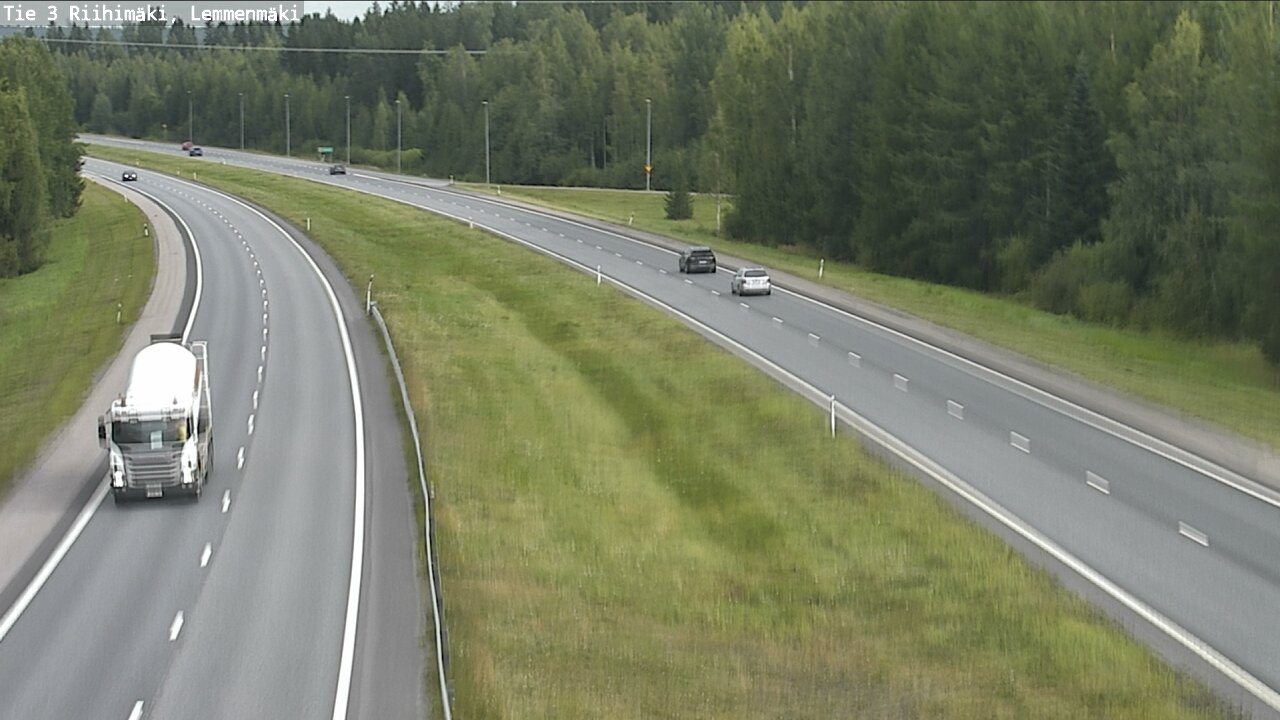 Weather Camera Image Väg 3 Riihimäki, Lemmenmäki, Riihimäki, Kanta-Häme