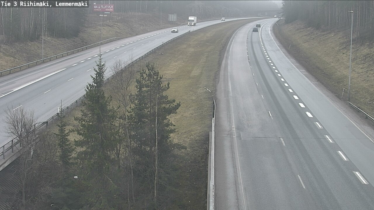 Weather Camera Image Road 3 Riihimäki, Lemmenmäki, Riihimäki, Kanta-Häme