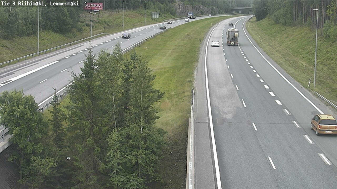 Weather Camera Image Väg 3 Riihimäki, Lemmenmäki, Riihimäki, Kanta-Häme