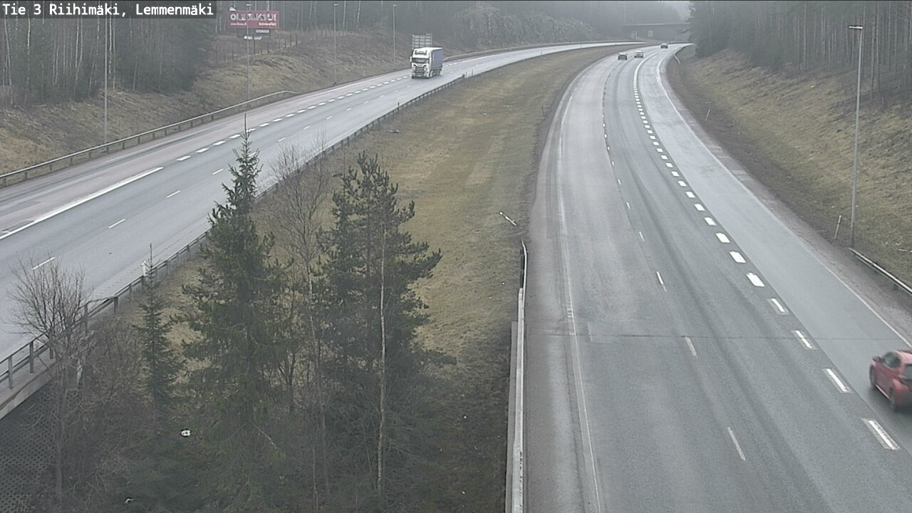 Weather Camera Image Road 3 Riihimäki, Lemmenmäki, Riihimäki, Kanta-Häme