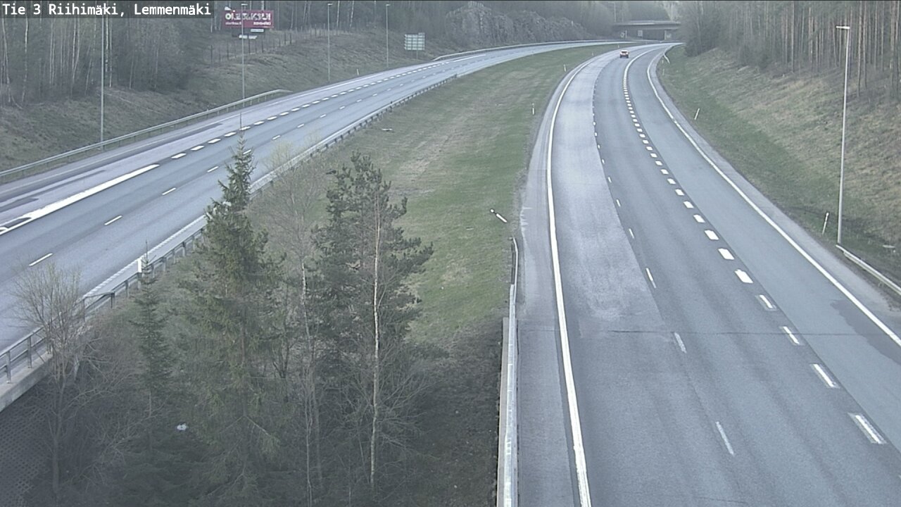 Weather Camera Image Road 3 Riihimäki, Lemmenmäki, Riihimäki, Kanta-Häme