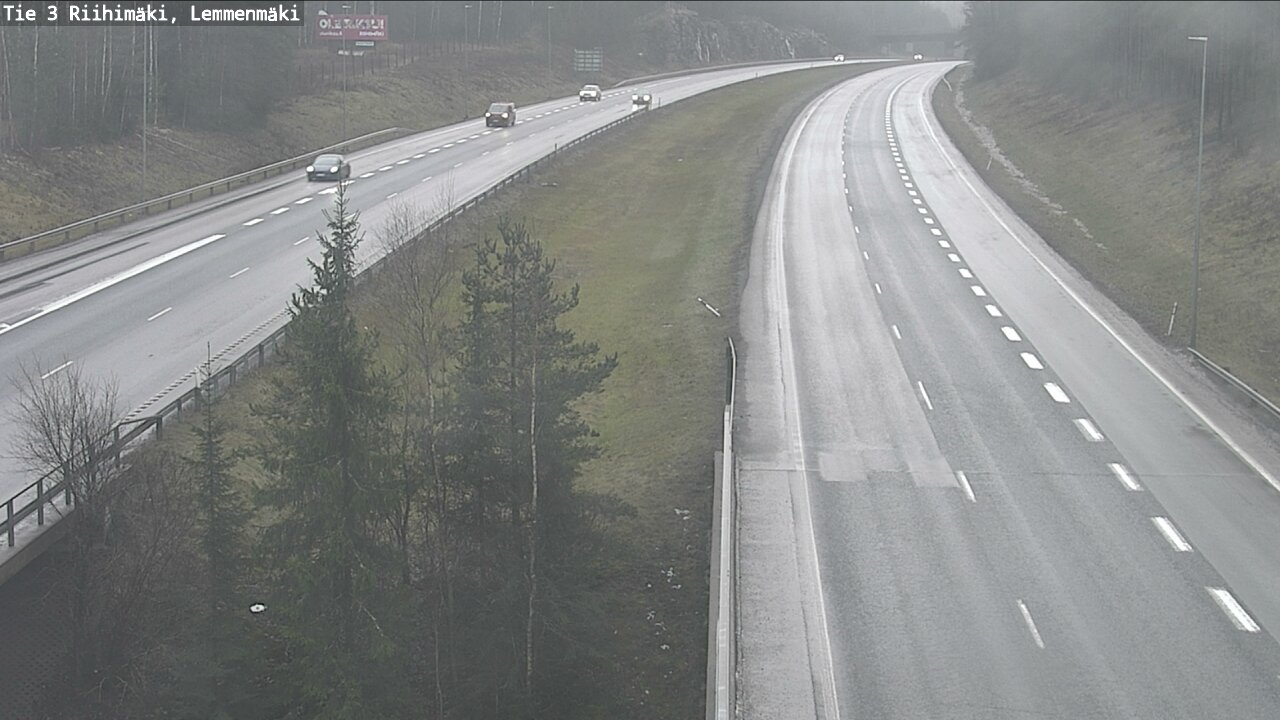 Weather Camera Image Road 3 Riihimäki, Lemmenmäki, Riihimäki, Kanta-Häme