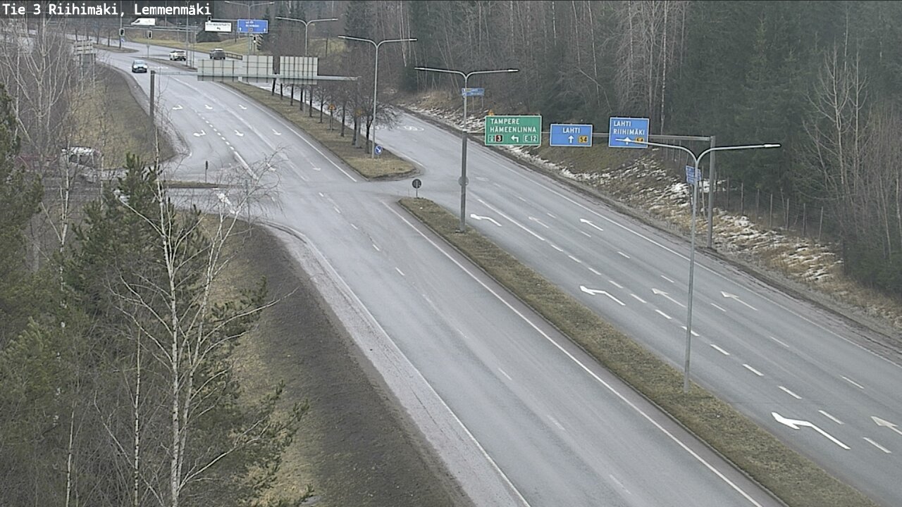 Weather Camera Image Väg 3 Riihimäki, Lemmenmäki, Riihimäki, Kanta-Häme