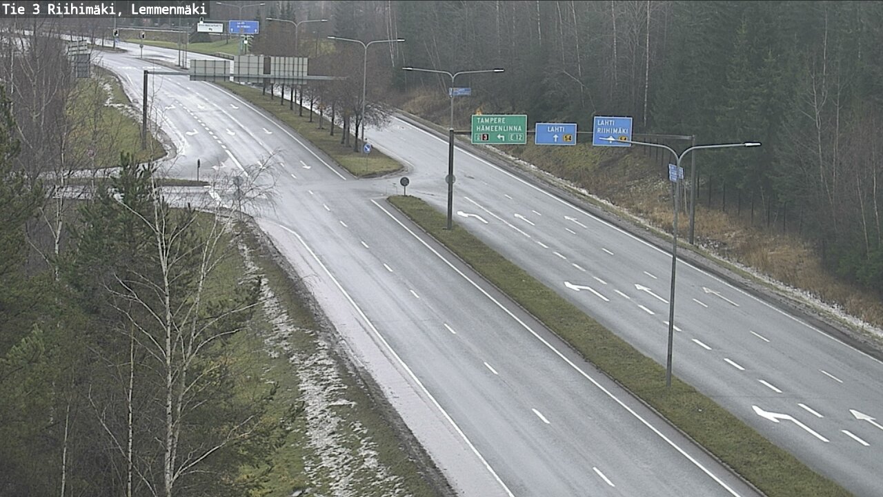 Weather Camera Image Väg 3 Riihimäki, Lemmenmäki, Riihimäki, Kanta-Häme