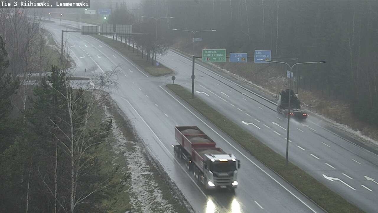 Weather Camera Image Väg 3 Riihimäki, Lemmenmäki, Riihimäki, Kanta-Häme