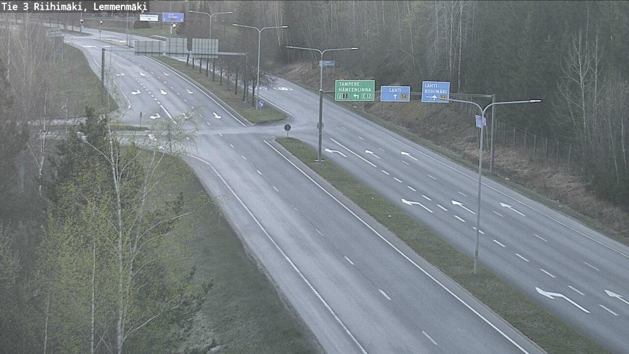 Weather Camera Image Väg 3 Riihimäki, Lemmenmäki, Riihimäki, Kanta-Häme