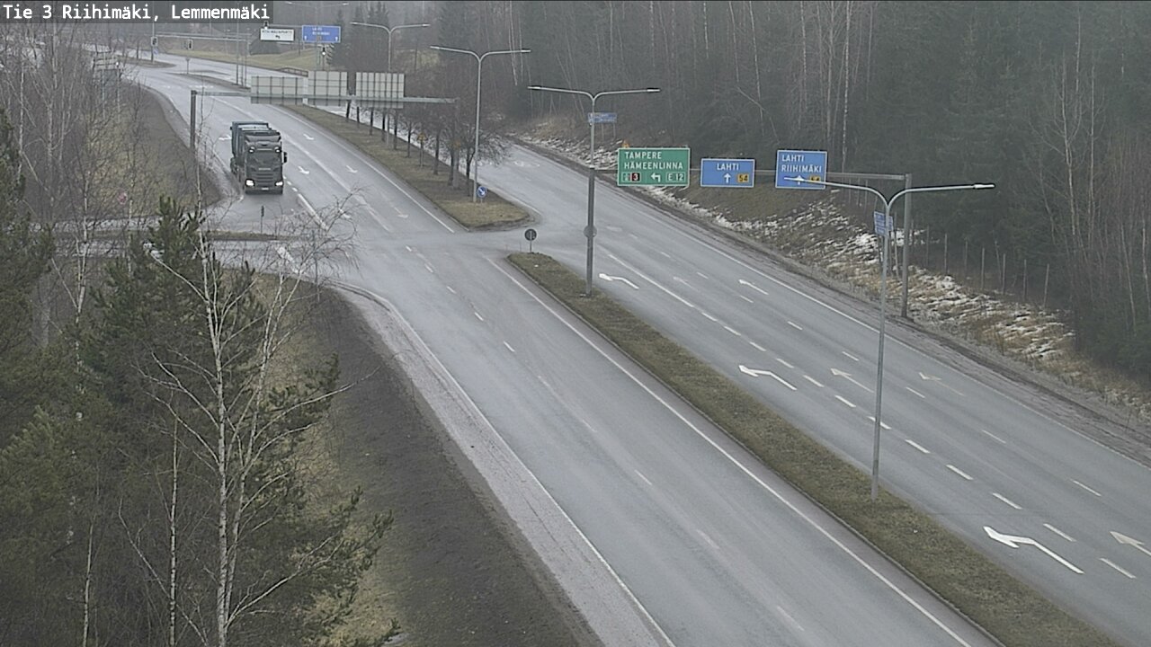 Weather Camera Image Väg 3 Riihimäki, Lemmenmäki, Riihimäki, Kanta-Häme