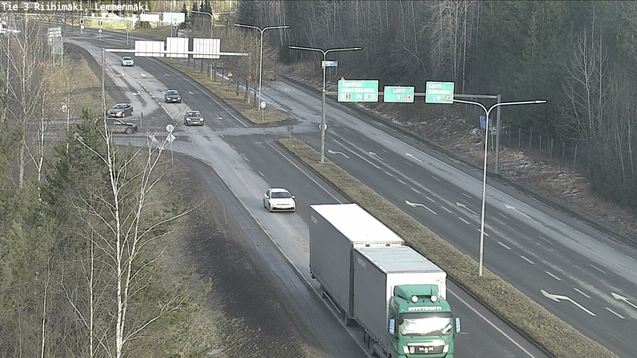 Weather Camera Image Väg 3 Riihimäki, Lemmenmäki, Riihimäki, Kanta-Häme