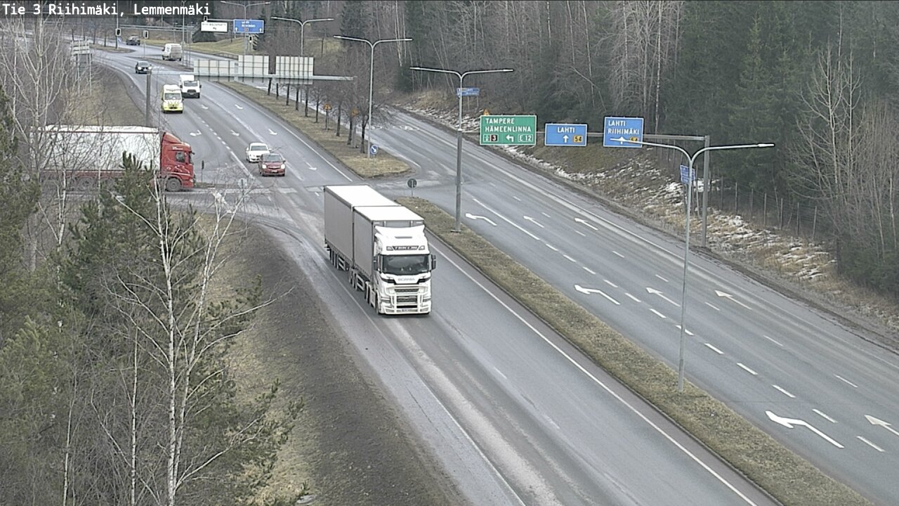 Weather Camera Image Väg 3 Riihimäki, Lemmenmäki, Riihimäki, Kanta-Häme