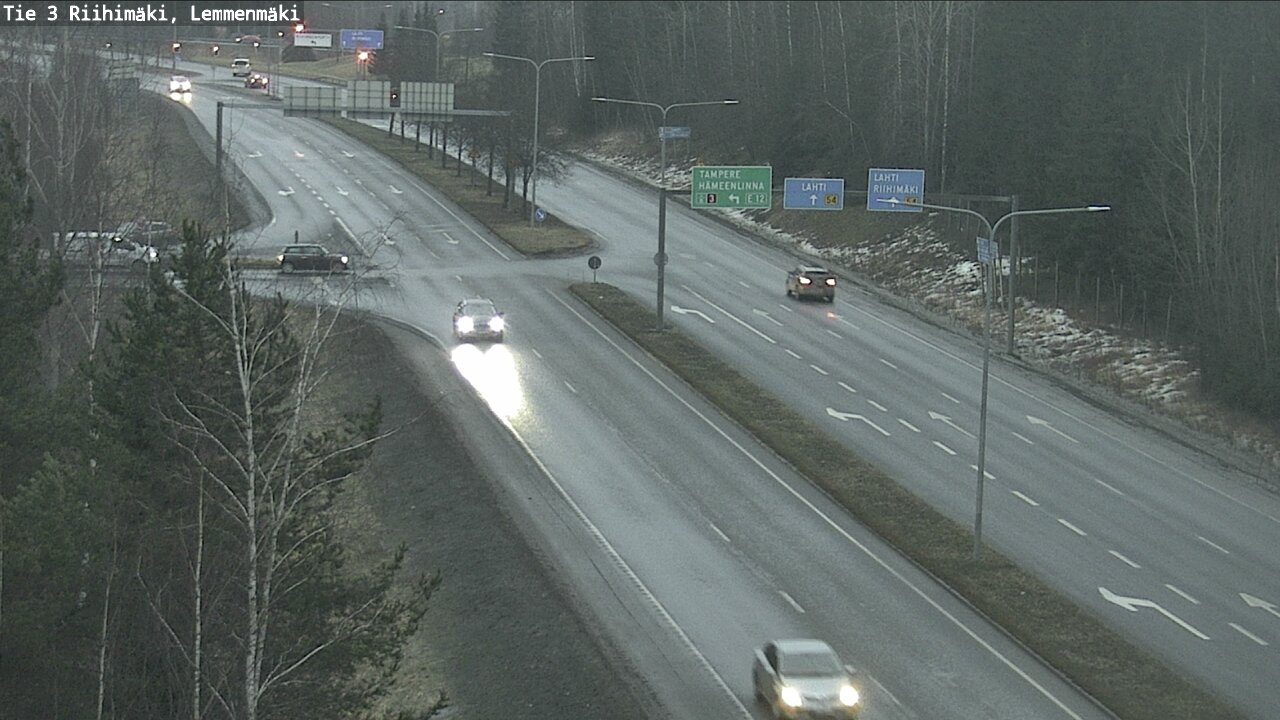 Weather Camera Image Väg 3 Riihimäki, Lemmenmäki, Riihimäki, Kanta-Häme