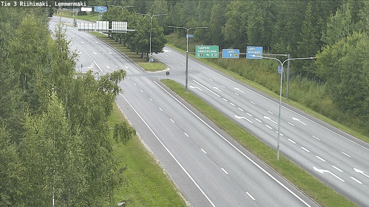 Weather Camera Image Väg 3 Riihimäki, Lemmenmäki, Riihimäki, Kanta-Häme
