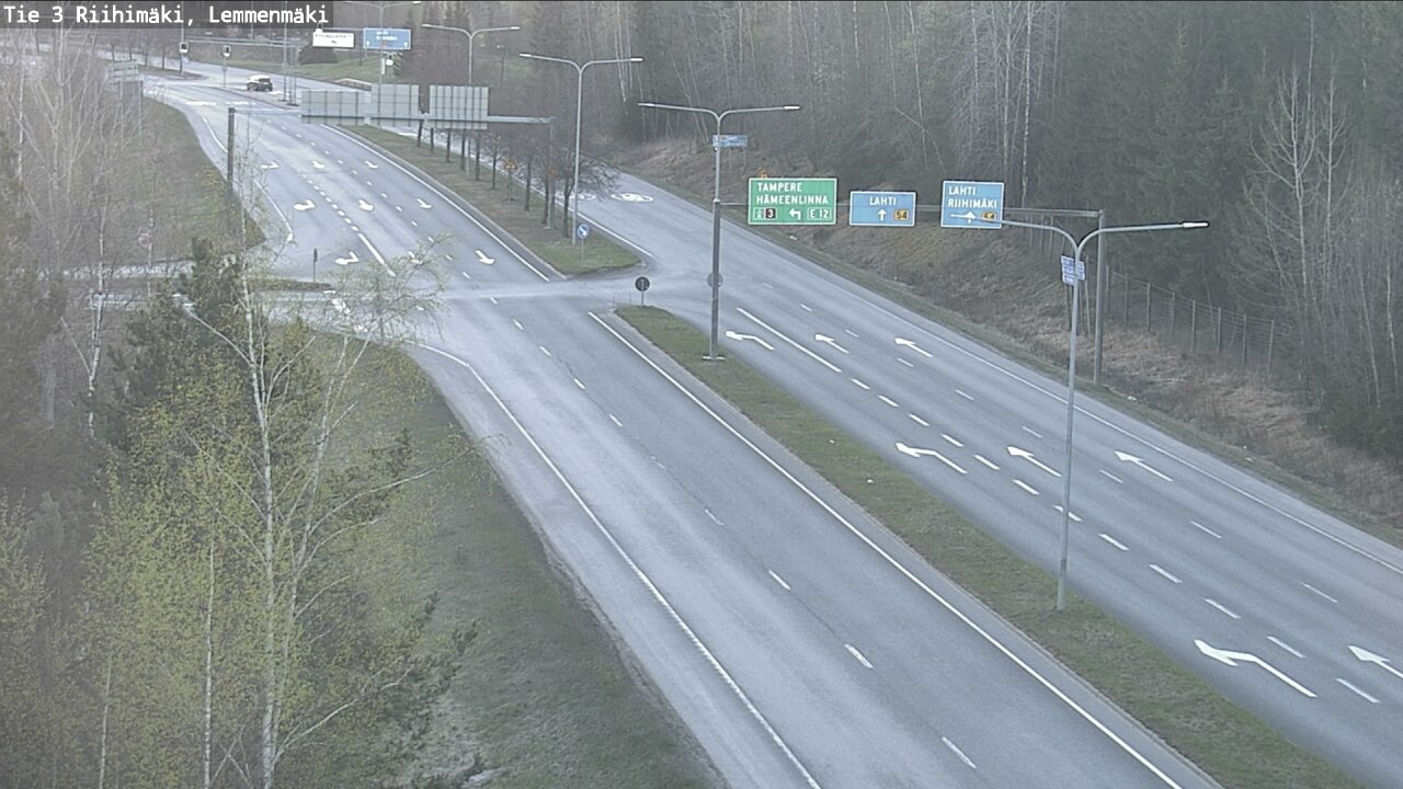 Weather Camera Image Road 3 Riihimäki, Lemmenmäki, Riihimäki, Kanta-Häme