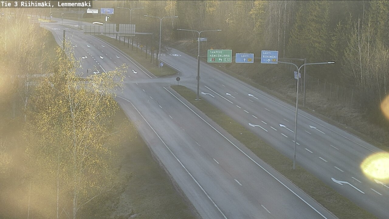 Weather Camera Image Road 3 Riihimäki, Lemmenmäki, Riihimäki, Kanta-Häme