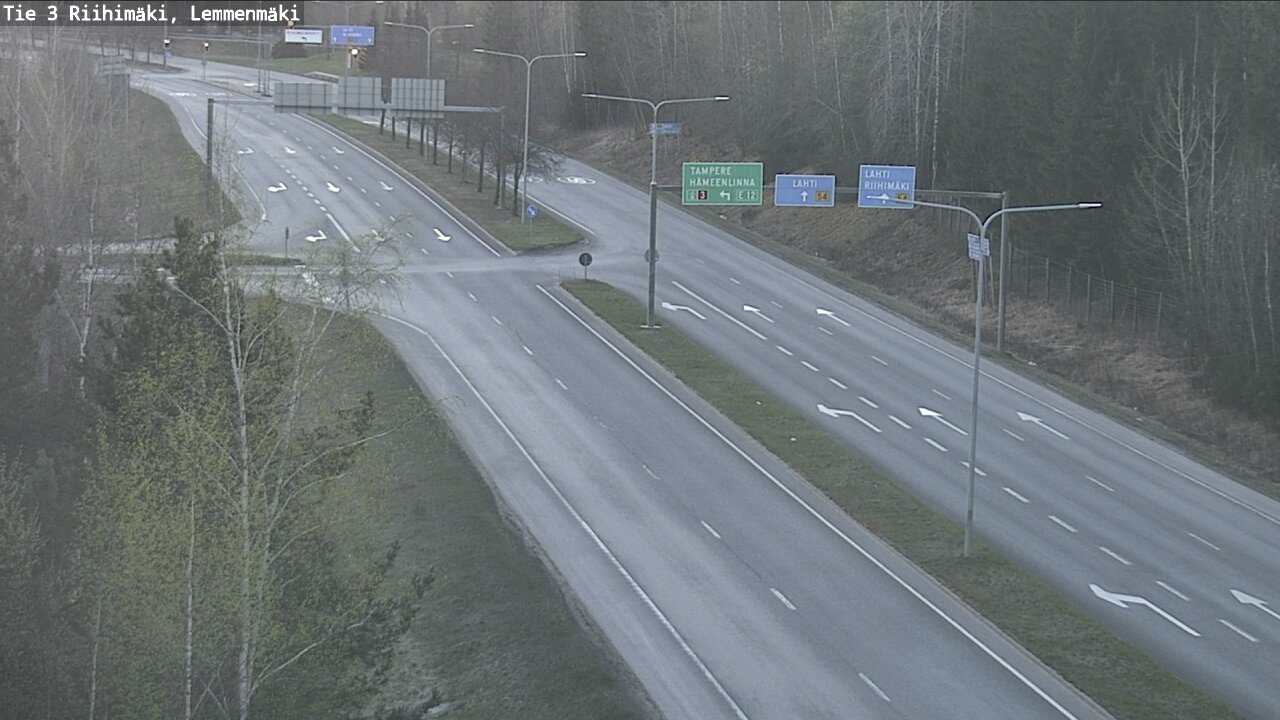 Weather Camera Image Road 3 Riihimäki, Lemmenmäki, Riihimäki, Kanta-Häme
