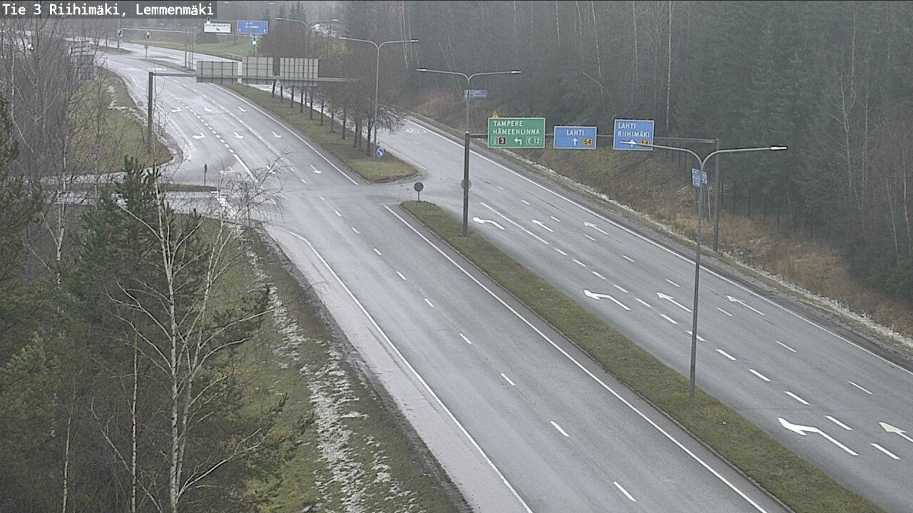 Weather Camera Image Väg 3 Riihimäki, Lemmenmäki, Riihimäki, Kanta-Häme
