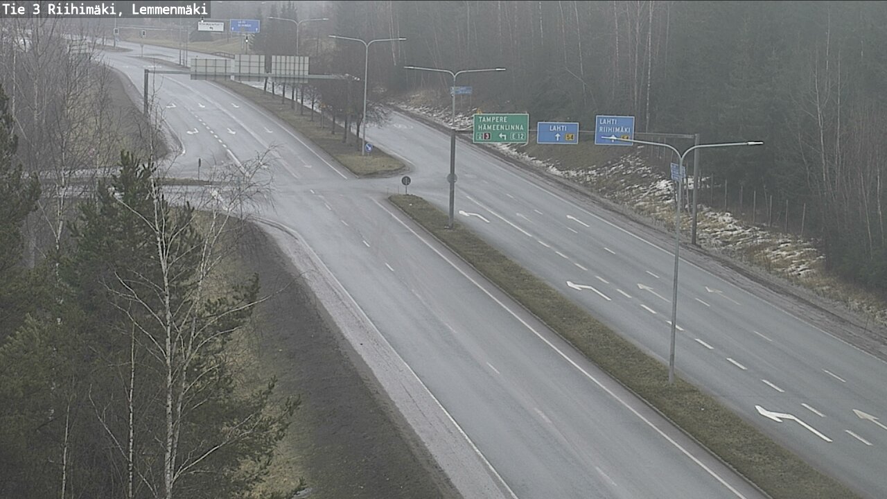 Weather Camera Image Väg 3 Riihimäki, Lemmenmäki, Riihimäki, Kanta-Häme