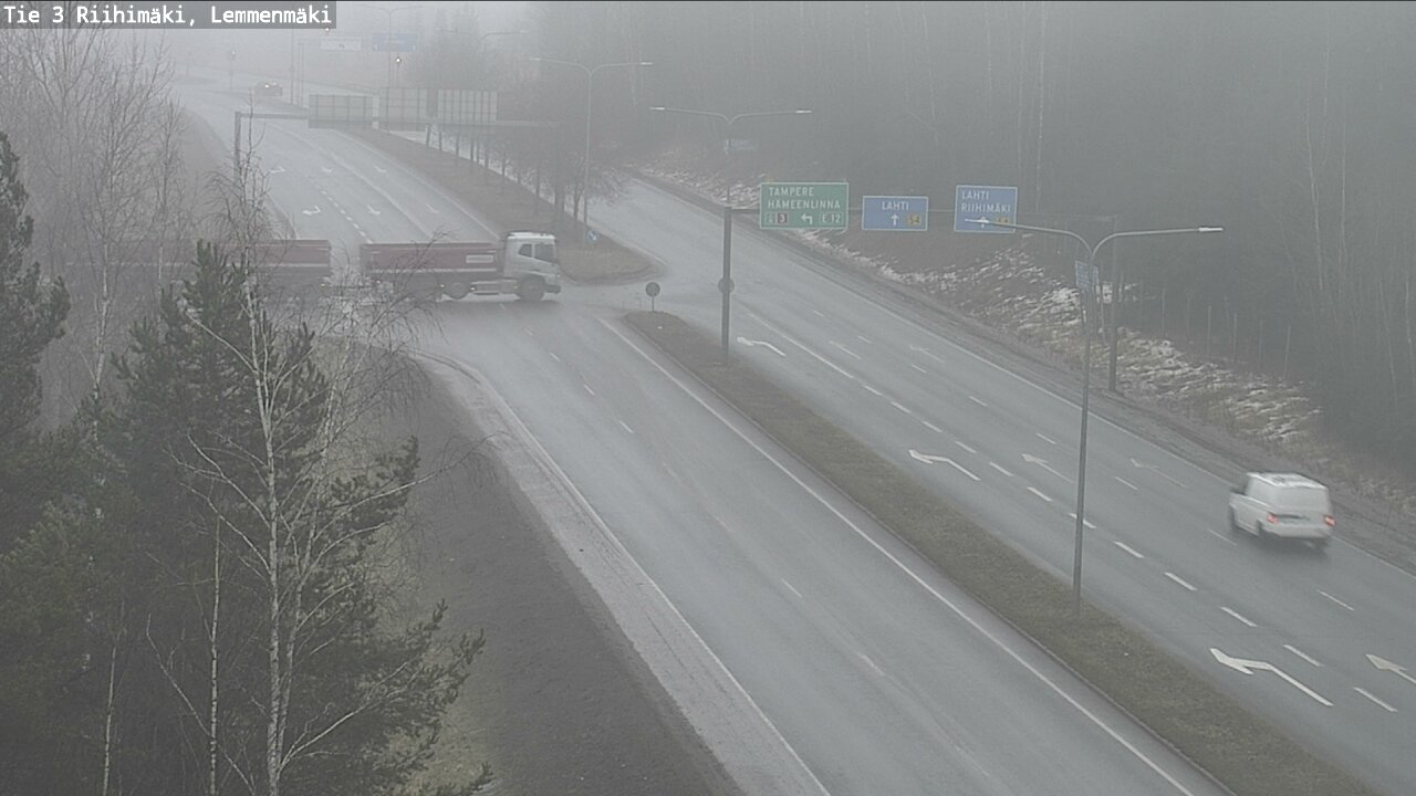 Weather Camera Image Väg 3 Riihimäki, Lemmenmäki, Riihimäki, Kanta-Häme