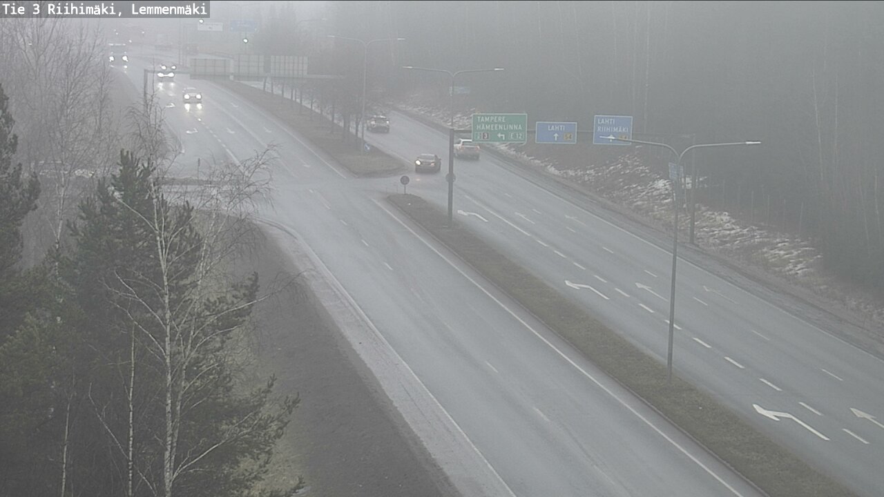 Weather Camera Image Väg 3 Riihimäki, Lemmenmäki, Riihimäki, Kanta-Häme