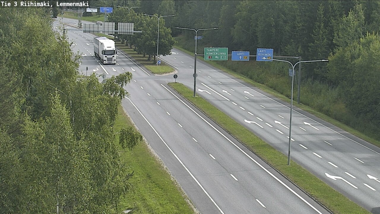 Weather Camera Image Väg 3 Riihimäki, Lemmenmäki, Riihimäki, Kanta-Häme