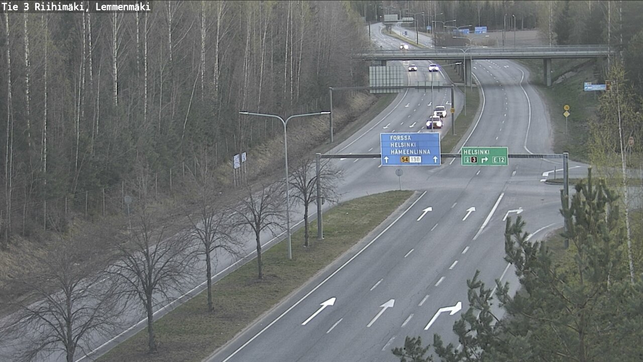 Weather Camera Image Road 3 Riihimäki, Lemmenmäki, Riihimäki, Kanta-Häme