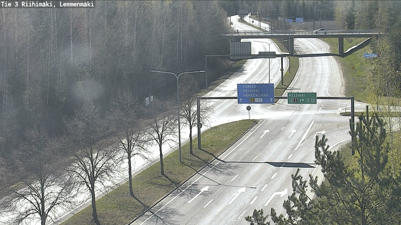 Weather Camera Image Road 3 Riihimäki, Lemmenmäki, Riihimäki, Kanta-Häme