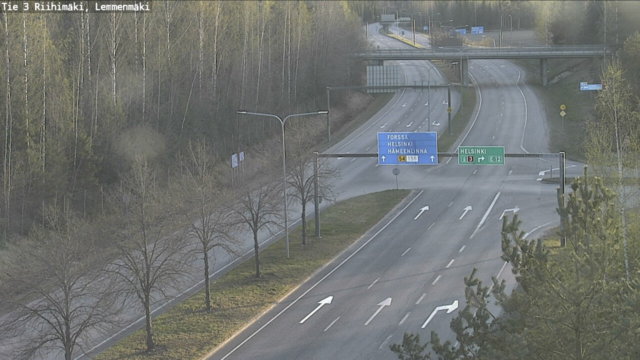 Weather Camera Image Road 3 Riihimäki, Lemmenmäki, Riihimäki, Kanta-Häme