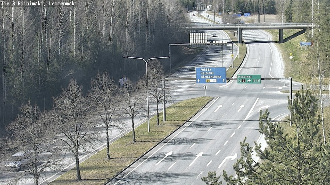 Weather Camera Image Road 3 Riihimäki, Lemmenmäki, Riihimäki, Kanta-Häme